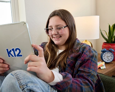 Студентка зі своїм ipad